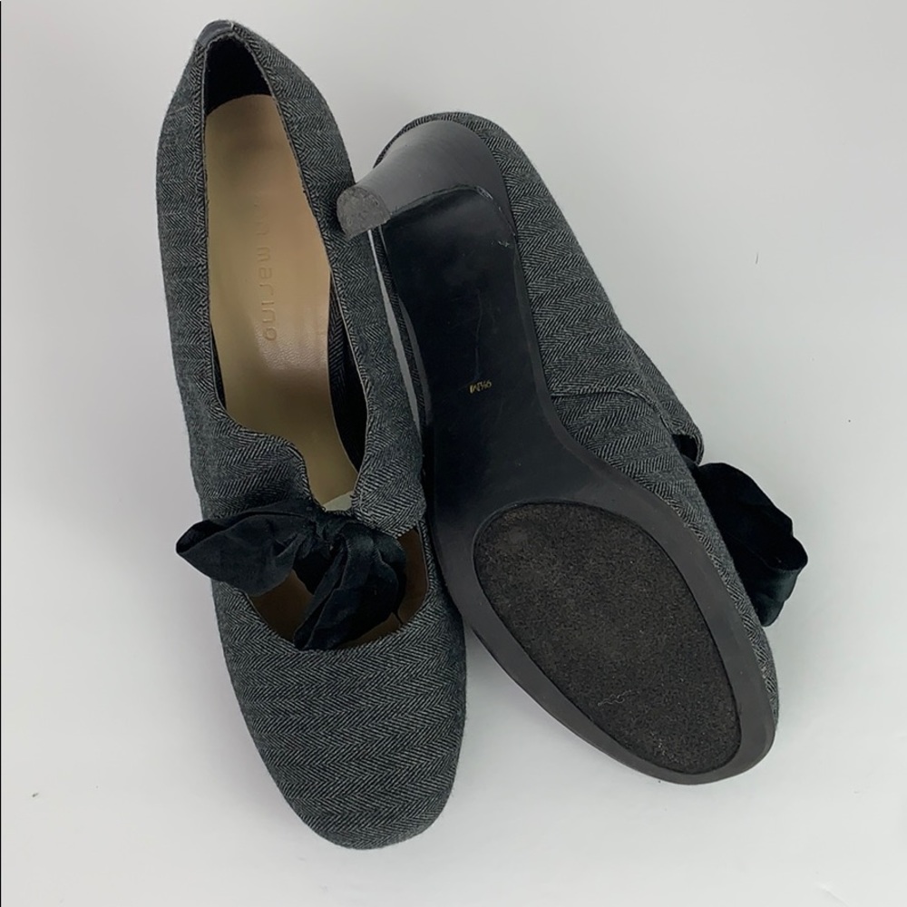 Ann Marino Tweed Heel Sz 9.5 EUC with Bow Detail - Picture 5 of 7